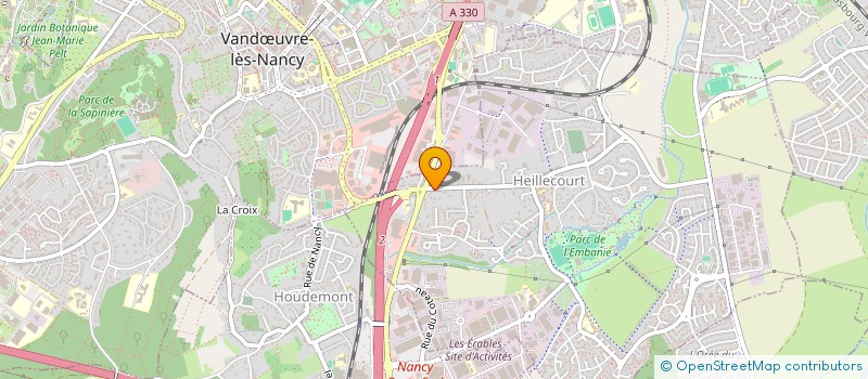 localisation de l'entreprise MADAME MELANIE JANIN  HEILLECOURT