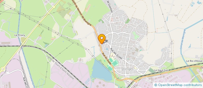 localisation de l'entreprise MADAME MELANIE JANNIN  DONGES