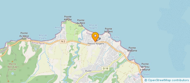 localisation de l'entreprise MADAME MELANIE JEAN-LOUIS  SAINTE-ROSE