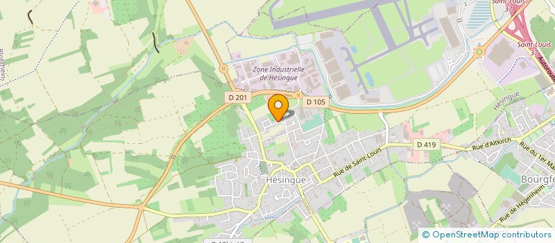 localisation de l'entreprise MADAME MELANIE JEMINEZ  HESINGUE