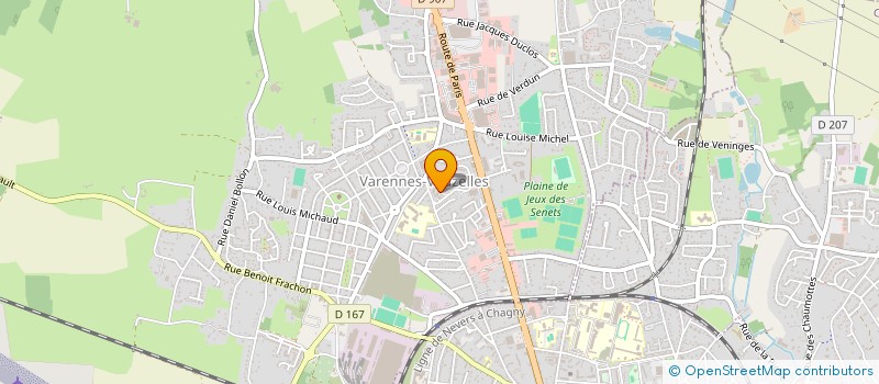 localisation de l'entreprise MADAME MELANIE JESSL  VARENNES-VAUZELLES