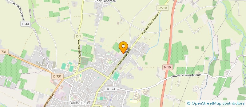 localisation de l'entreprise MADAME MELANIE JOSEPH-EDMOND  BARBEZIEUX-SAINT-HILAIRE