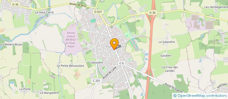 localisation de l'entreprise MADAME MELANIE JOUET  PONT-PEAN