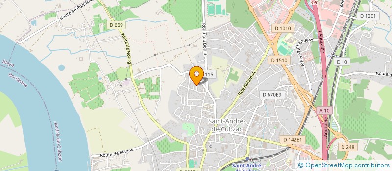 localisation de l'entreprise MADAME MELANIE JOUGLEN  SAINT-ANDRE-DE-CUBZAC