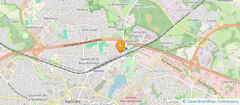 localisation de l'entreprise MADAME MELANIE JOURNEAU à VANNES