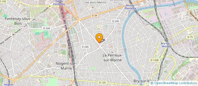 localisation de l'entreprise MADAME MELANIE JUDEAU à LE PERREUX SUR MARNE