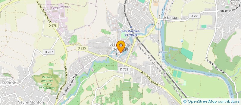 localisation de l'entreprise MADAME MELANIE JUDEL  LES MARTRES-DE-VEYRE