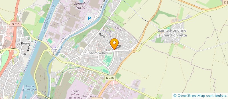 localisation de l'entreprise MADAME MELANIE JULIEN  COLOMBELLES