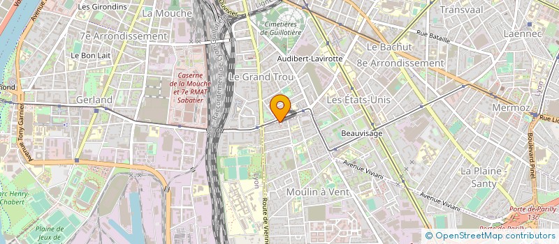 localisation de l'entreprise MADAME MELANIE KACANSKI  VENISSIEUX