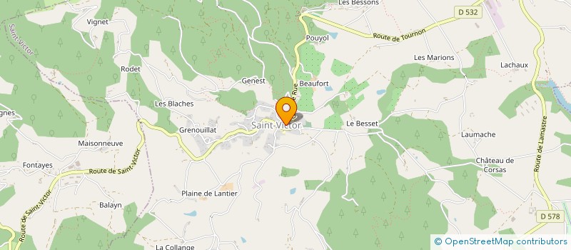 localisation de l'entreprise MADAME MELANIE KERVICHE  SAINT-VICTOR