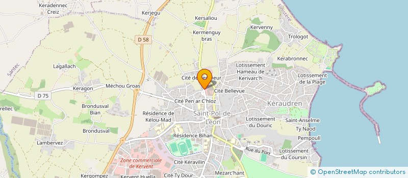 localisation de l'entreprise MADAME MELANIE KOBEC  SAINT-POL-DE-LEON