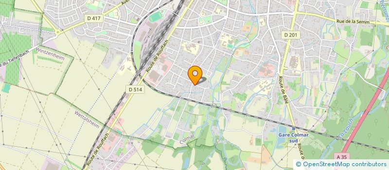 localisation de l'entreprise MADAME MELANIE KRESS  COLMAR