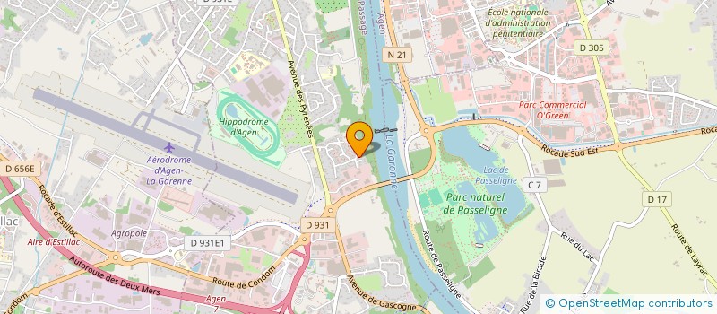 localisation de l'entreprise MADAME MELANIE KUHN  LE PASSAGE