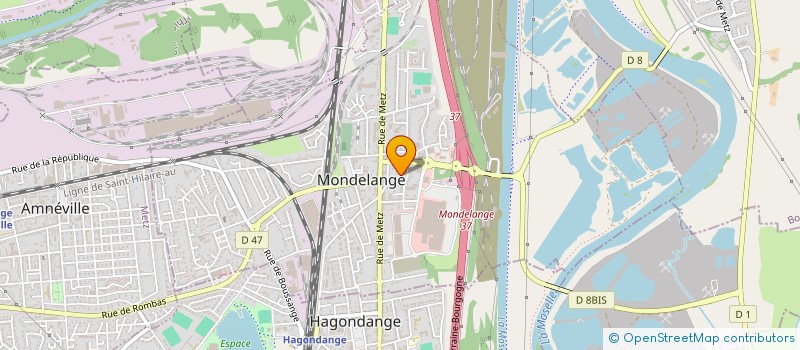 localisation de l'entreprise MADAME MELANIE KUZBICK  MONDELANGE