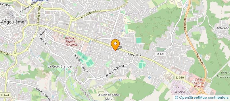 localisation de l'entreprise MADAME MELANIE LABARDE à SOYAUX