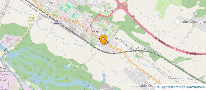 localisation de l'entreprise MADAME MELANIE LADONNE  LABASTIDE-CEZERACQ