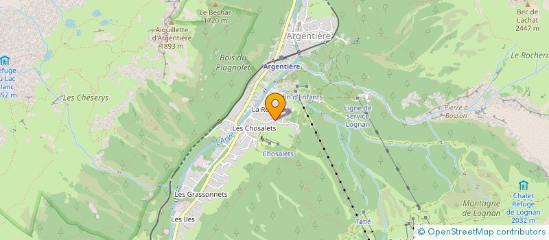 localisation de l'entreprise MADAME MELANIE LAFONT  CHAMONIX-MONT-BLANC