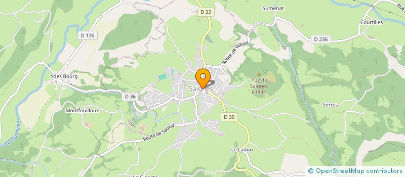 localisation de l'entreprise MADAME MELANIE LAGOUEYTE à SAIGNES