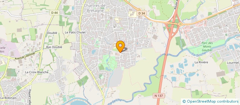 localisation de l'entreprise MADAME MELANIE LAGRANGE  PONT-PEAN