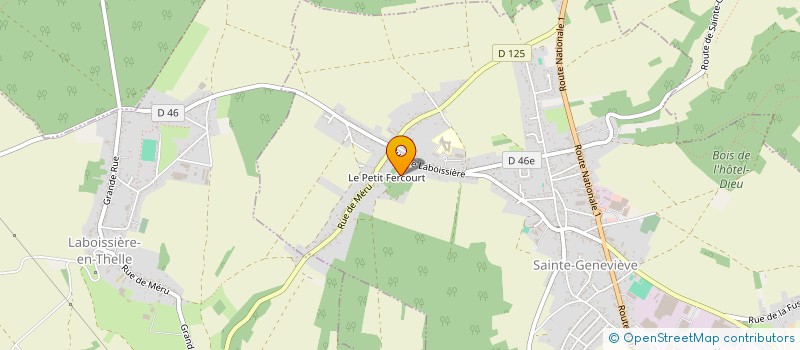 localisation de l'entreprise MADAME MELANIE LAUNEY  SAINTE-GENEVIEVE