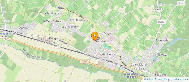 localisation de l'entreprise MADAME MELANIE LAURENT  SAINT-MARTIN-LE-BEAU