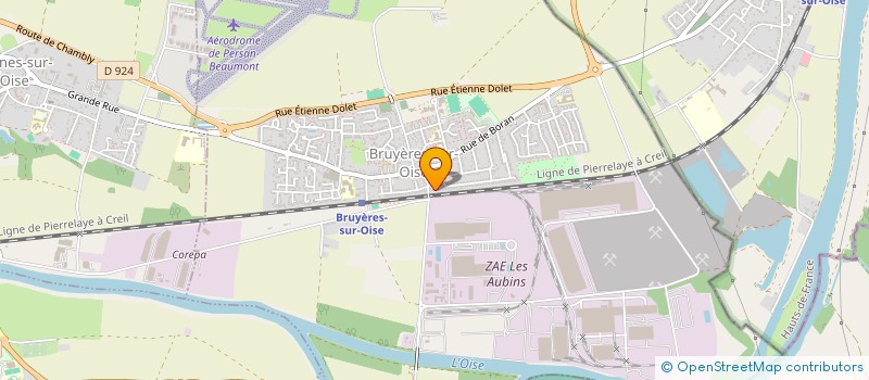 localisation de l'entreprise MADAME MELANIE LAVAURY  BRUYERES-SUR-OISE