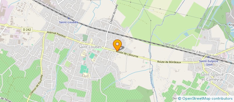 localisation de l'entreprise MADAME MELANIE LAVIGNE  SAINT-LOUBES