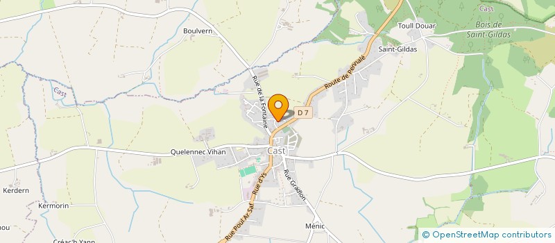 localisation de l'entreprise MADAME MELANIE LE BORGNE  CAST