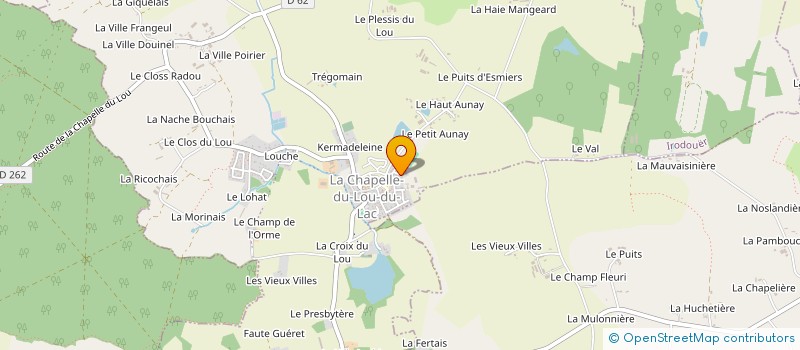 localisation de l'entreprise MADAME MELANIE LE BOUEDEC  LA CHAPELLE DU LOU DU LAC