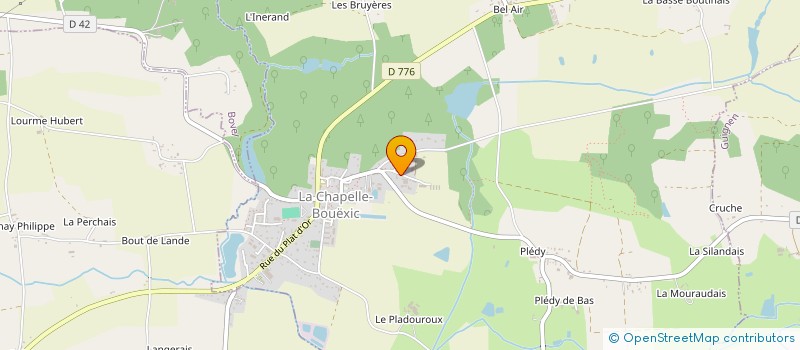 localisation de l'entreprise MADAME MELANIE LE GALL  LA CHAPELLE-BOUEXIC
