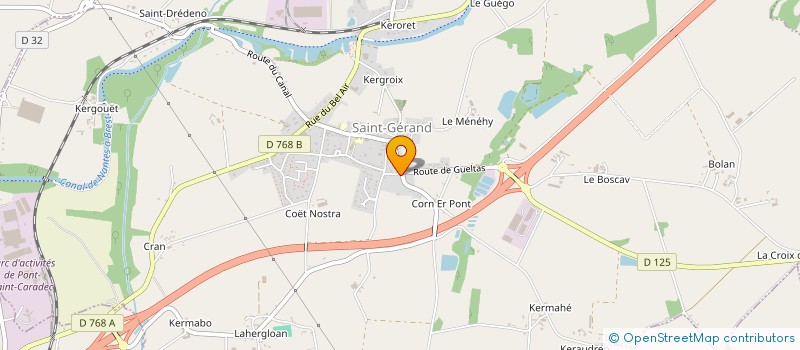 localisation de l'entreprise MADAME MELANIE LE MASSON à SAINT-GERAND-CROIXANVEC