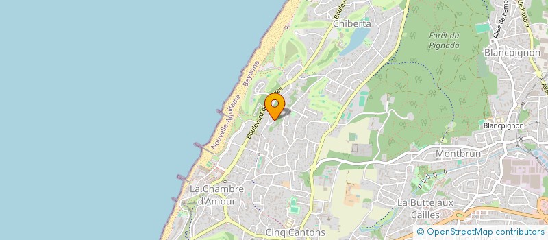 localisation de l'entreprise MADAME MELANIE LE  QUAY  ANGLET