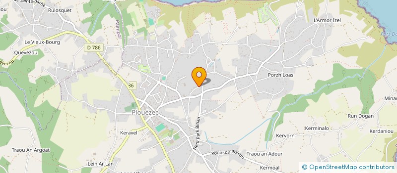 localisation de l'entreprise MADAME MELANIE LE RALLEC  PLOUEZEC