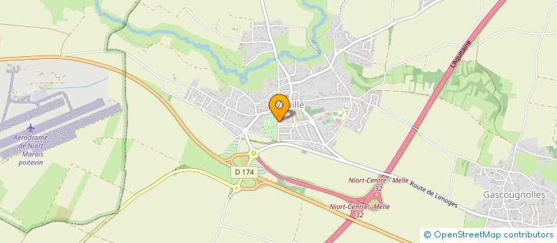 localisation de l'entreprise MADAME MELANIE LE SAULNIER  VOUILLE