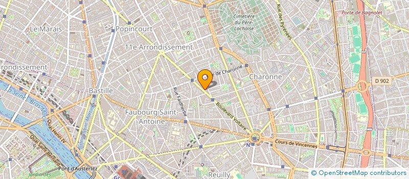 localisation de l'entreprise MADAME MELANIE LEBOUCHER  PARIS