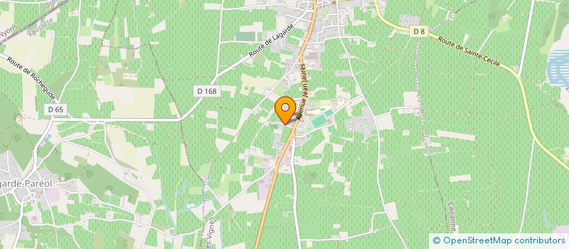 localisation de l'entreprise MADAME MELANIE LEBRETON  SAINTE-CECILE-LES-VIGNES