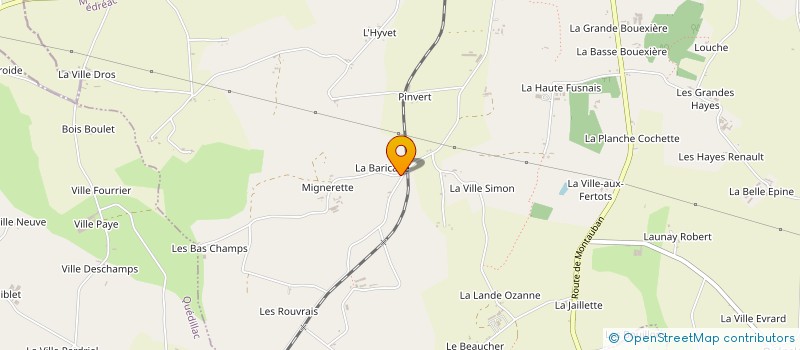 localisation de l'entreprise MADAME MELANIE LECLERC  LA CHAPELLE DU LOU DU LAC