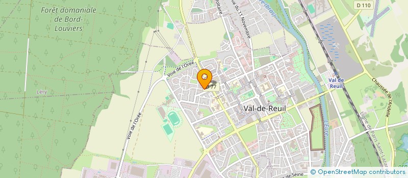 localisation de l'entreprise MADAME MELANIE LECUYER  VAL-DE-REUIL