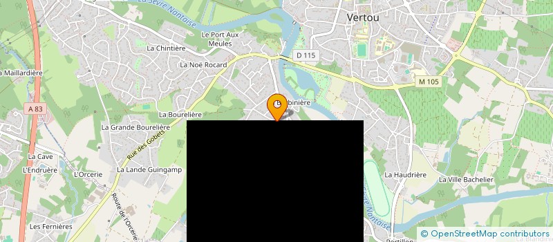 localisation de l'entreprise MADAME MELANIE LEDEBT  VERTOU