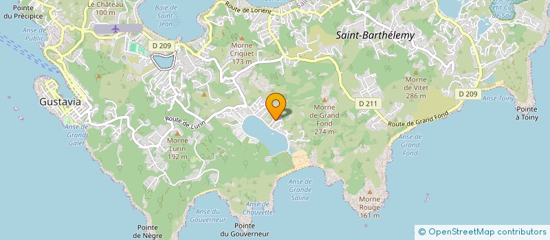 localisation de l'entreprise MADAME MELANIE LEDEE à SAINT BARTHELEMY