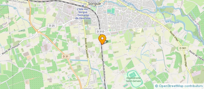 localisation de l'entreprise MADAME MELANIE LEFEBVRE  L'ISLE-SUR-LA-SORGUE