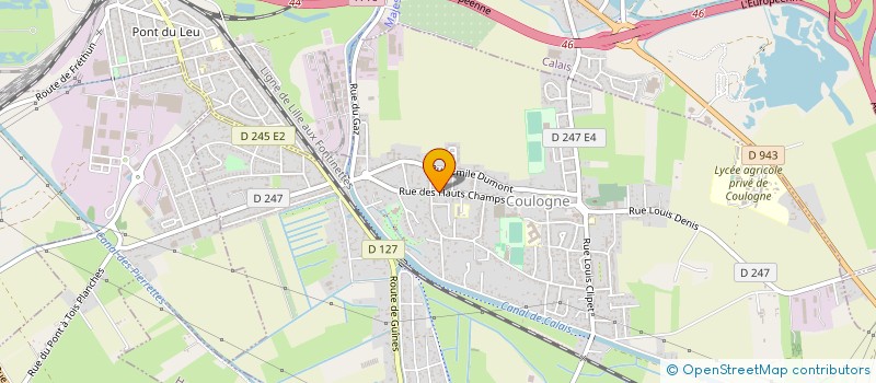 localisation de l'entreprise MADAME MELANIE LEFEBVRE  CALAIS