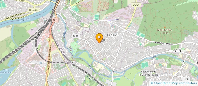 localisation de l'entreprise MADAME MELANIE LEFORTIER  CROSNE