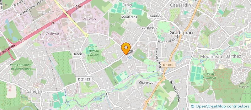 localisation de l'entreprise MADAME MELANIE LEGROS  GRADIGNAN