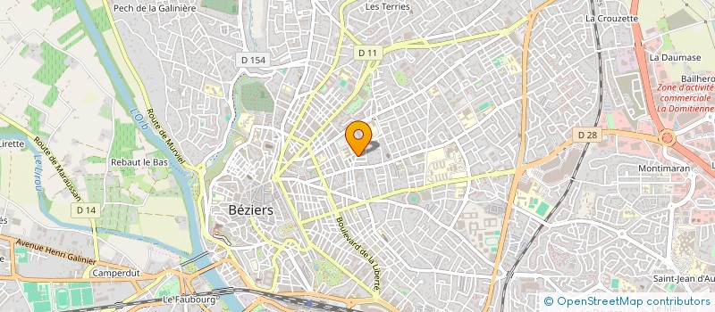 localisation de l'entreprise MADAME MELANIE LEJEUNE  BEZIERS