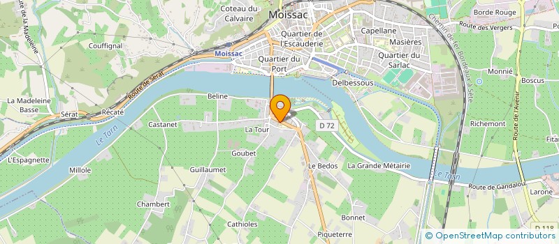 localisation de l'entreprise MADAME MELANIE LELIEVRE  MOISSAC