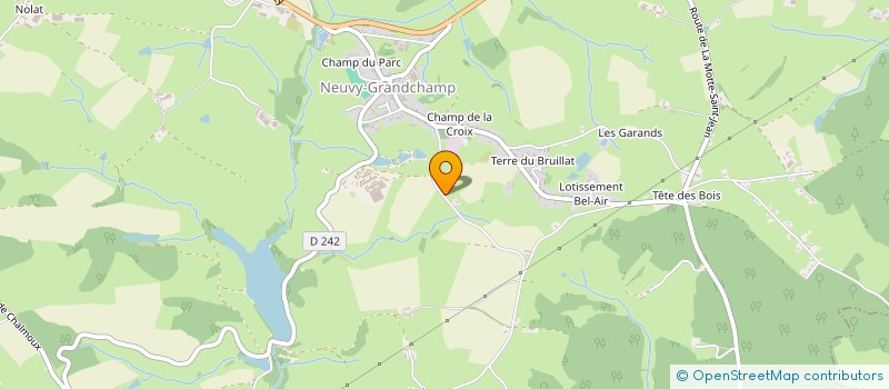 localisation de l'entreprise MADAME MELANIE LELONG  NEUVY-GRANDCHAMP