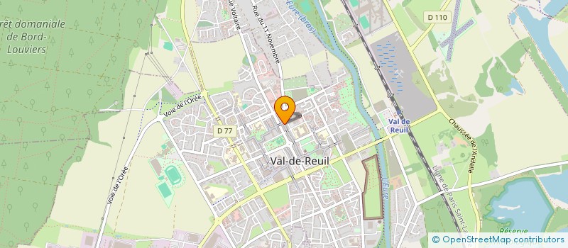 localisation de l'entreprise MADAME MELANIE LEMIRE  VAL-DE-REUIL