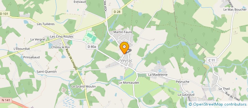 localisation de l'entreprise MADAME MELANIE LEONARD  PIERRE-BUFFIERE