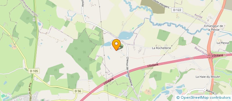 localisation de l'entreprise MADAME MELANIE LEPESQUEUX  BEAUCOUZE